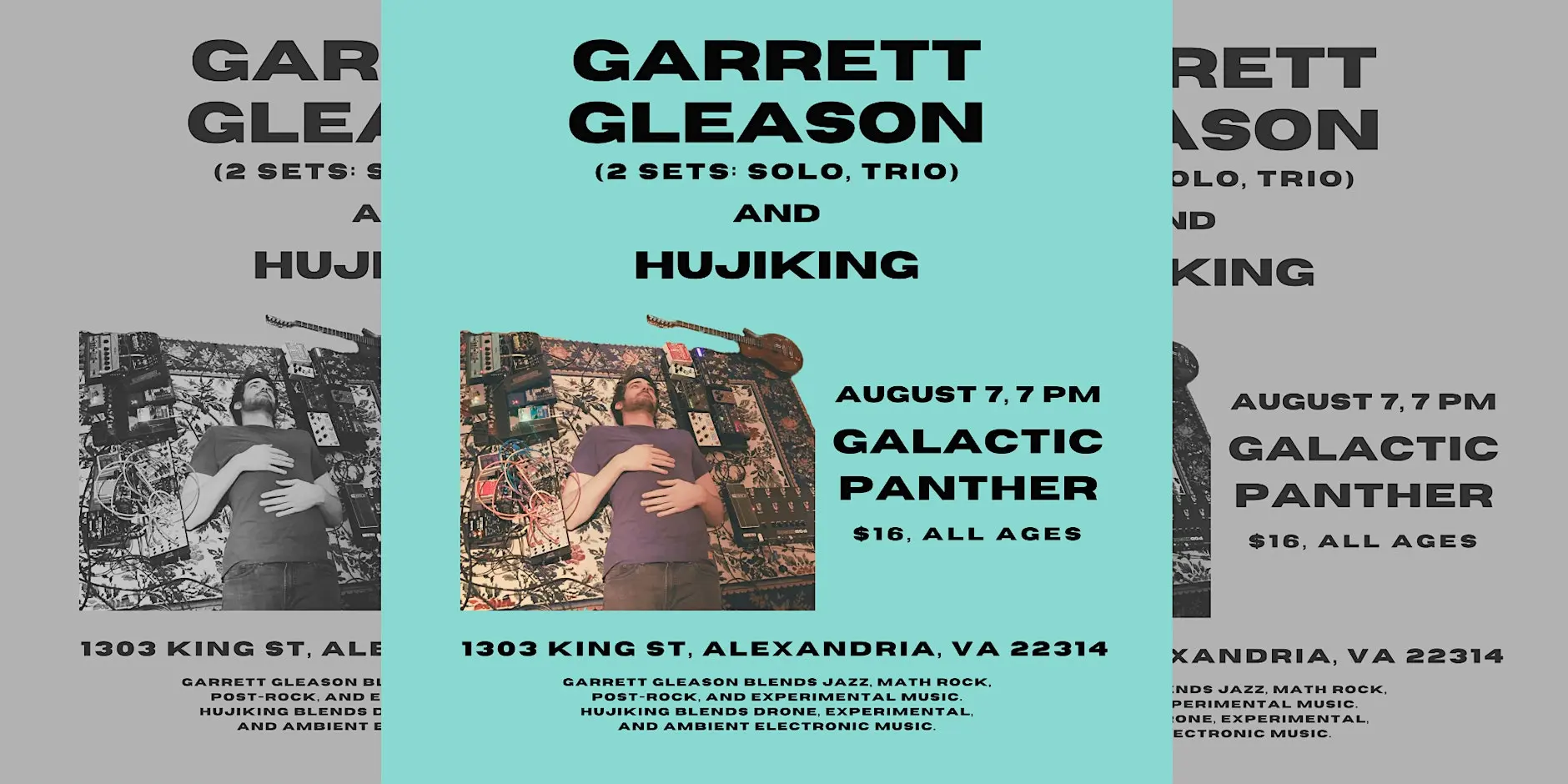 Garrett Gleason tour poster